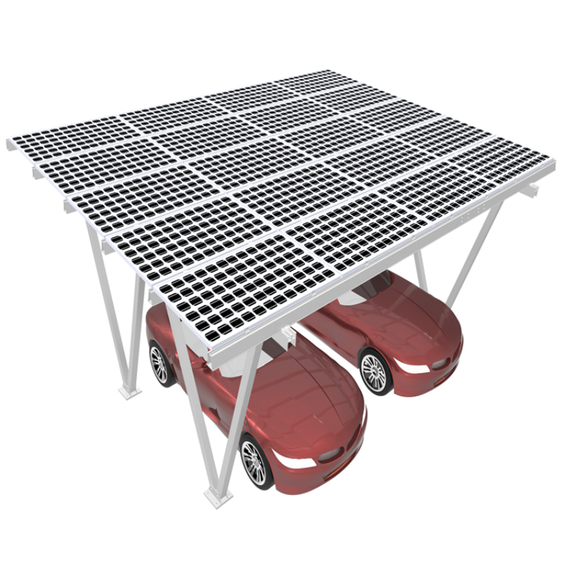 Structure de montage pour abri de voiture solaire en aluminium